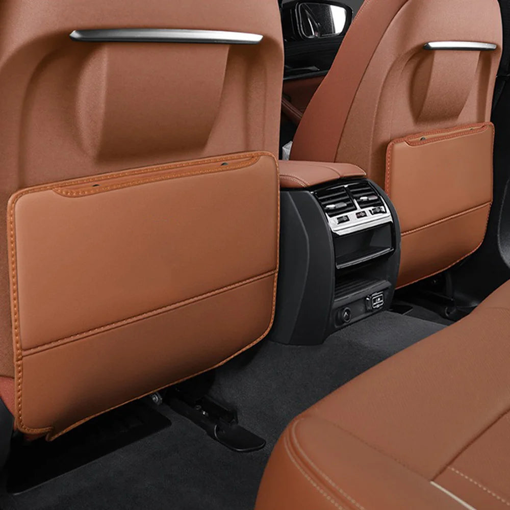 Leather Seat Back Anti-Kick Mat For VW ID.3 - Evooor