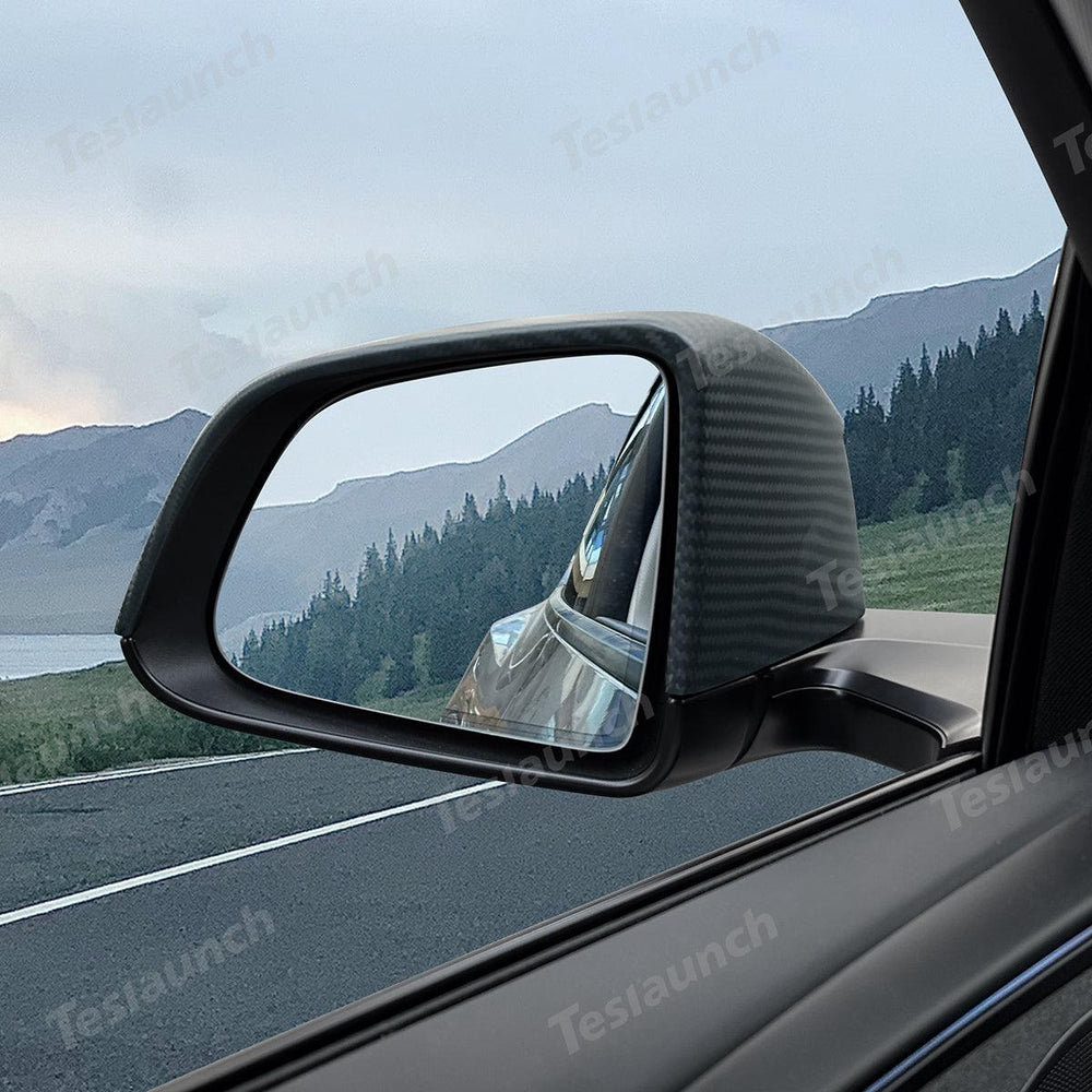 [Real Carbon Fiber] Rear View Mirror Covers for Tesla Model Y Juniper 2025+ (1 Pair) - Evooor