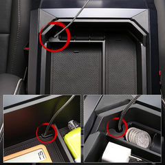 Double Layer Armrest Storage Box for Cybertruck