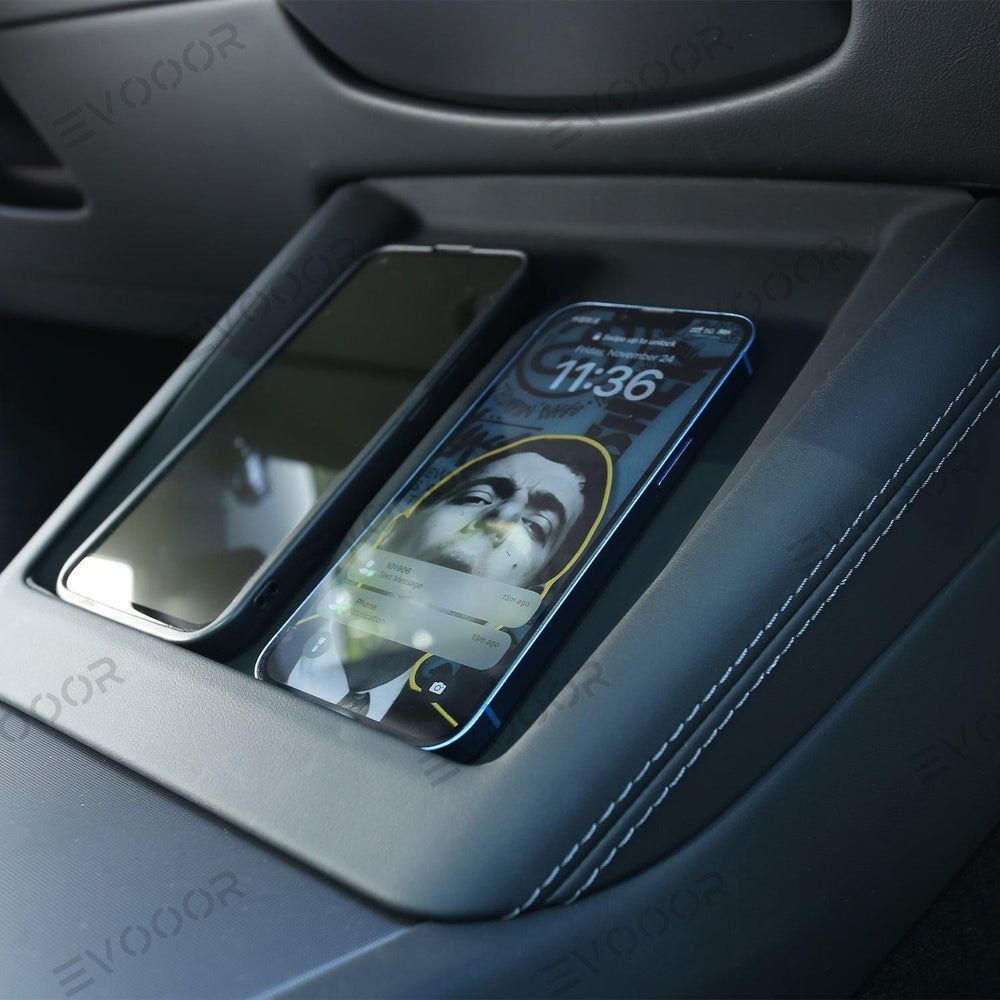 2024 Tesla Model 3 Highland Center Control Silicone Pad Wireless Charging Anti-Slip Protective Mat - Evooor