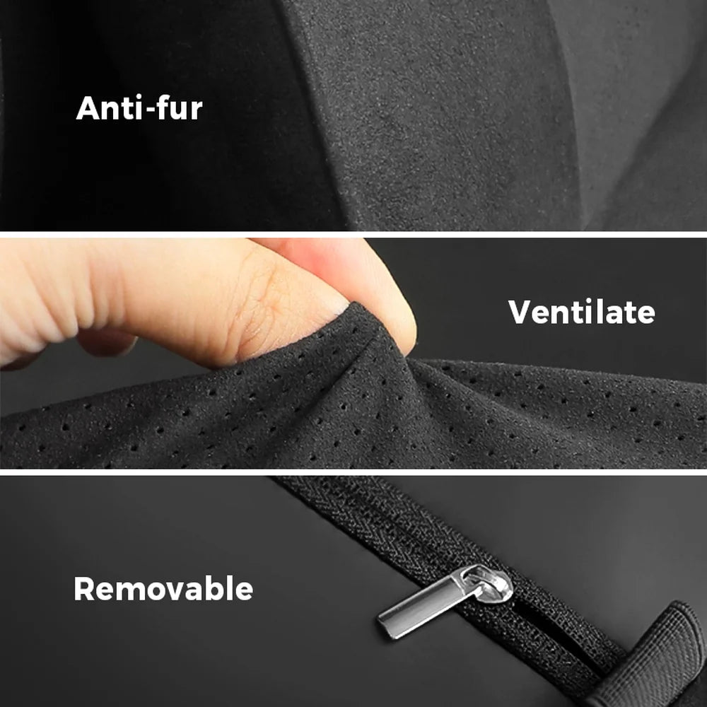 Alcantara Seat Lumbar Support Pillow For VW ID.4 2021-2025 - Evooor