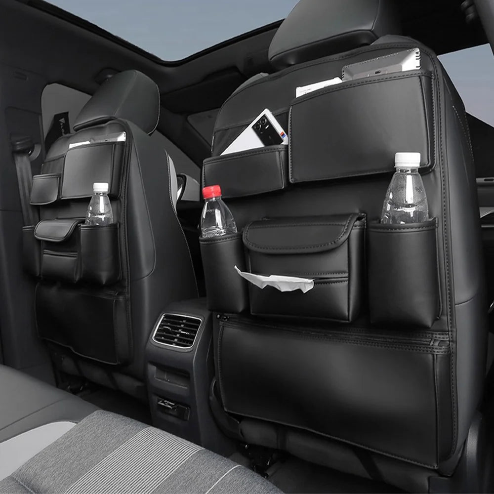 Leather Seat Back Multi-functional Storage Bag For VW ID.3 2021-2025 - Evooor