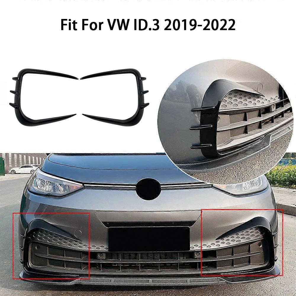 ABS Front Fog Light Trim Covers Set For VW ID.3 2019-2022(2Pcs) - Evooor