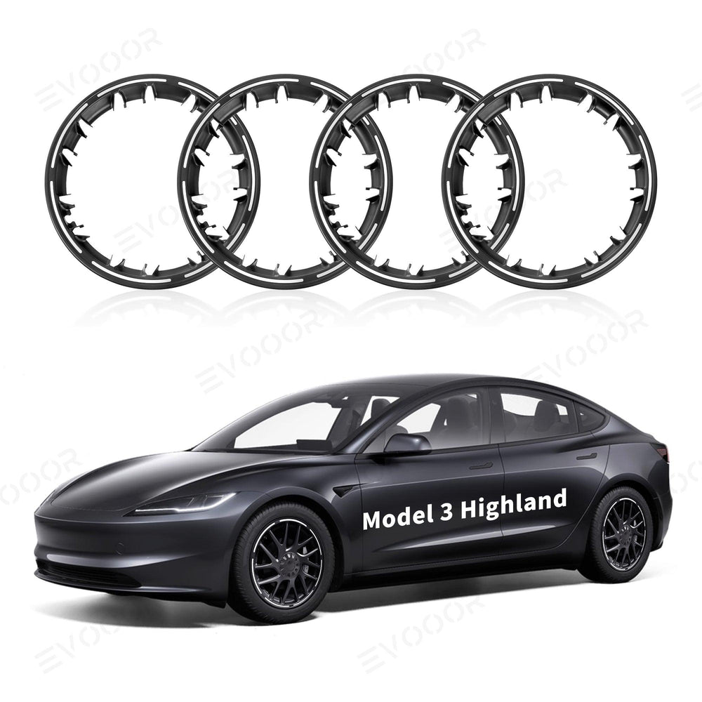 All-In-One Rim Protector For Tesla Model 3 Highland 18 Inch Photon Wheels (4 PCS) - Evooor