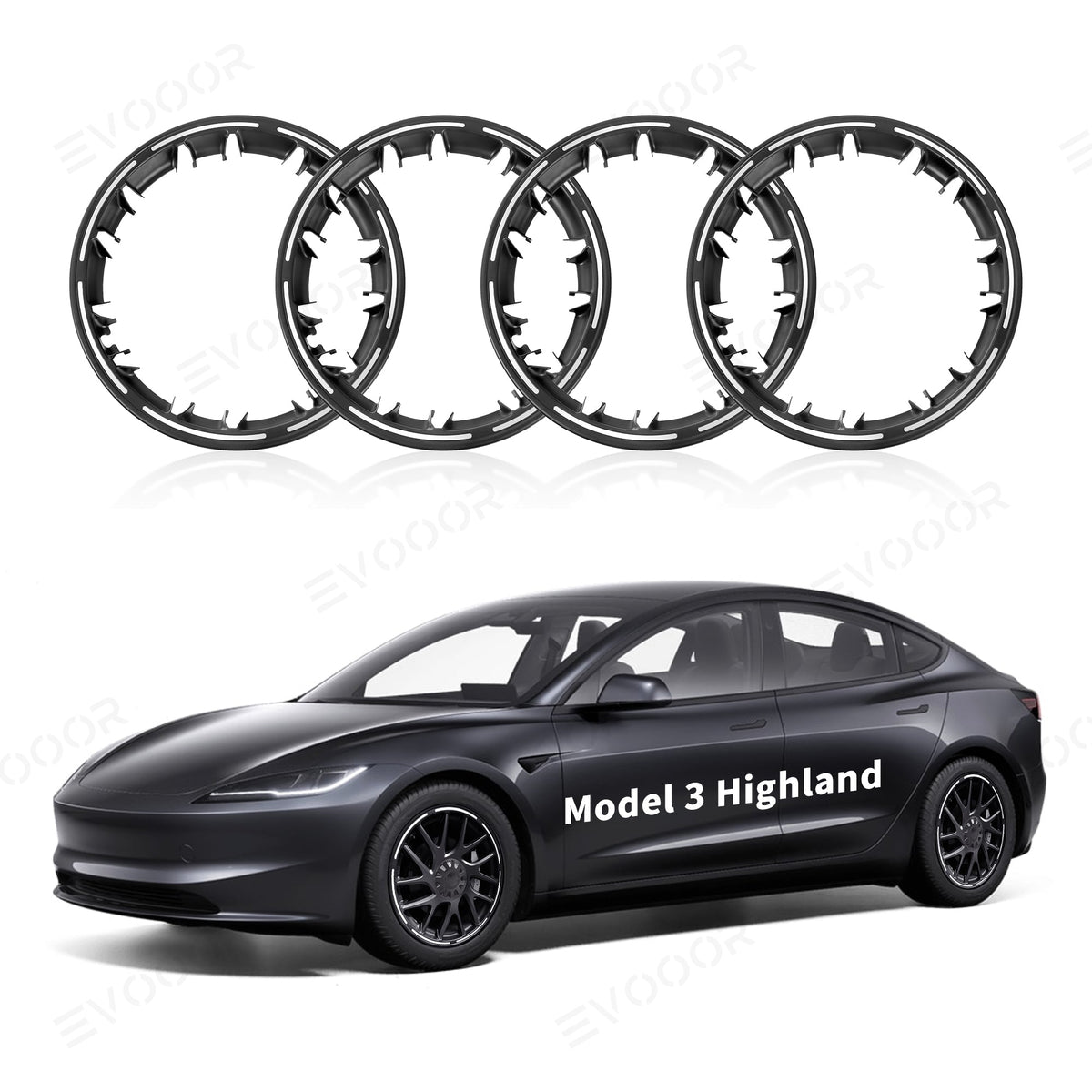 All-in-One Rim Protector For Tesla [[PL170]] 3 τροχοί φωτονίου 18 ιντσών Highland (4 ΤΕΜ)