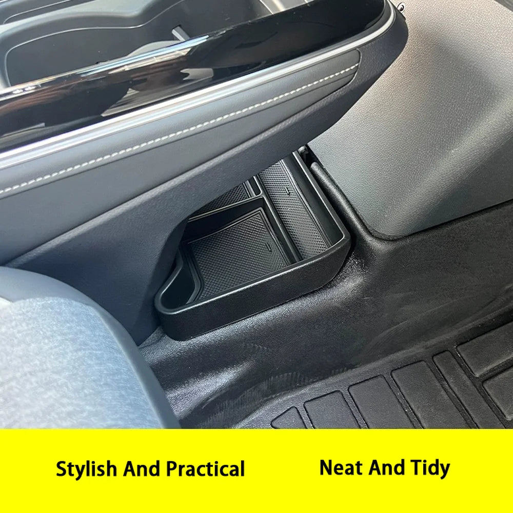 Console Rear Lower Tray Plastic Center Console Lower Tray Organizer For VW ID.4 2020+ – Evooor