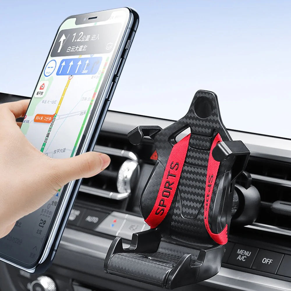 ABS Car Air Vent Racing Seat Shaped Phone Holder For VW ID.3 - Evooor