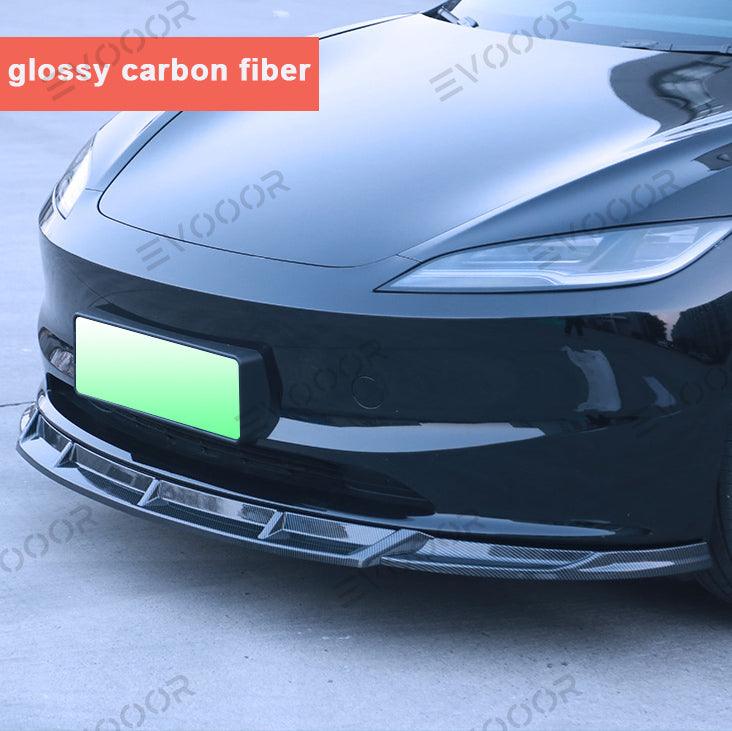2024 Model 3 Highland Sports Style Front Bumper Lip Kit for Tesla - Evooor