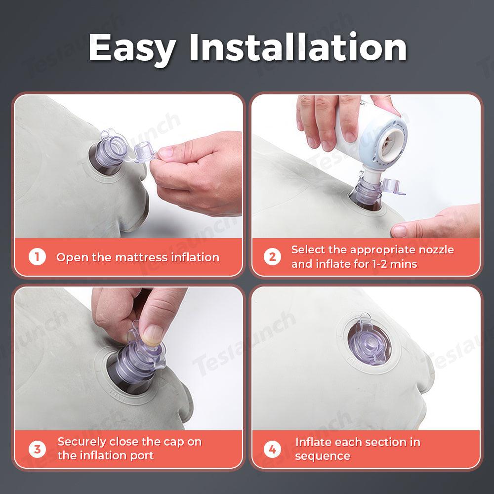 Tesla Cybertruck Inflatable Car Camping Mattress with Rear Seat Support - Evooor