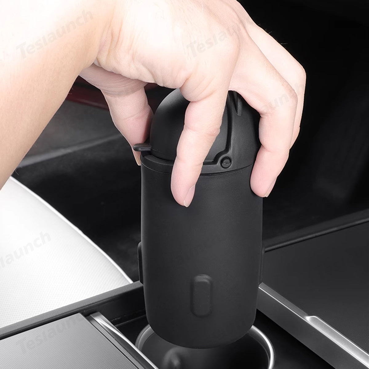 Tesla Model Y 2025+ Central Control Silicone Rubbish Bin Organizer - Juniper Color - Evooor