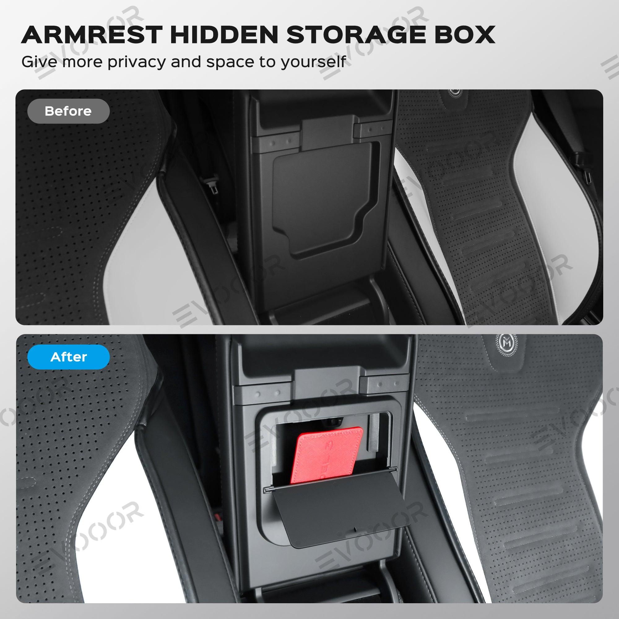 2024 Model 3 Highland Console Organizer Tray Set Designed for Tesla (3 PCS) - Evooor