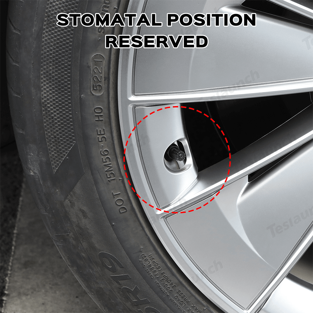 Model Y 19" Gemini Wheel Hubcaps (Set of 4) for Tesla Model Y - Inspired by Model 3 Highland Performance 20'' Forged Wheels - Evooor