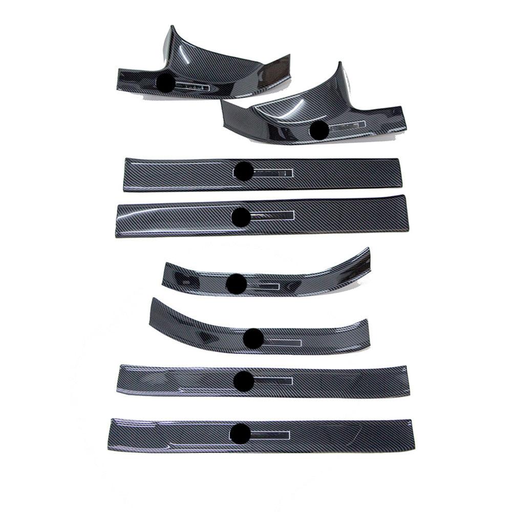 Tesla Model 3 Stainless Steel Door Entry Guard Kick Plate Protector Kit - Evooor