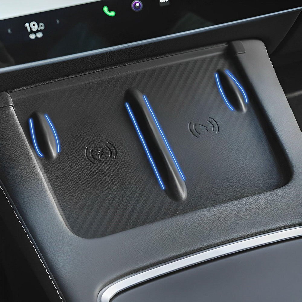 Model 3/Y Central Control Wireless Charging Silicone Pad for Tesla - Evooor