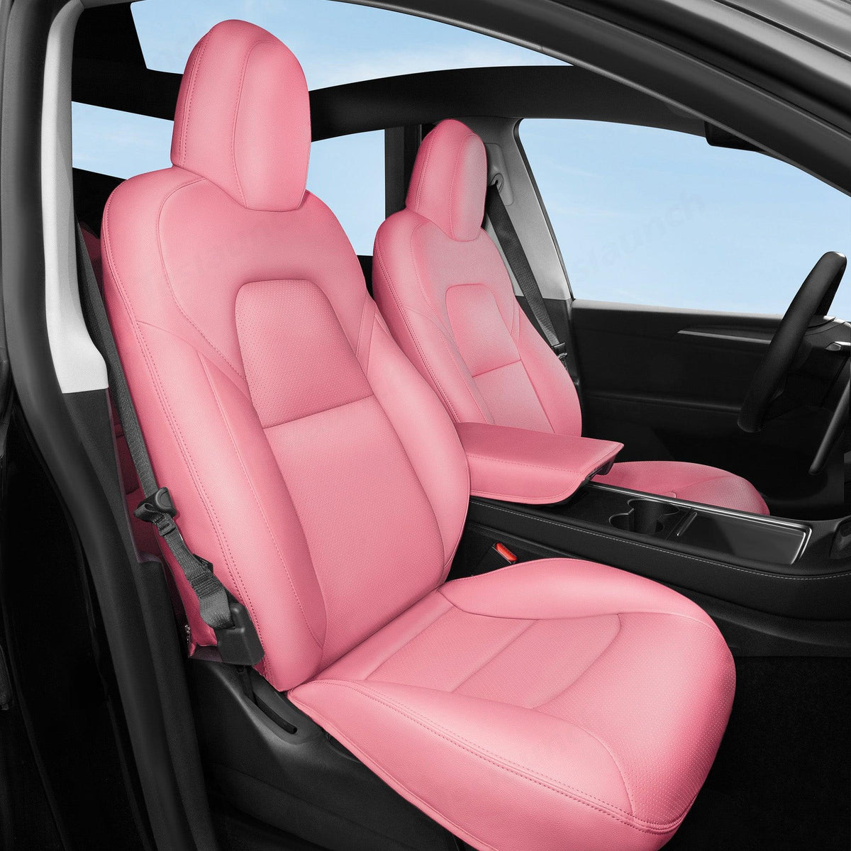 Premium Full Coverage Seat Protector Set for Tesla Model Y 5-Seater 2020-2024 - Evooor