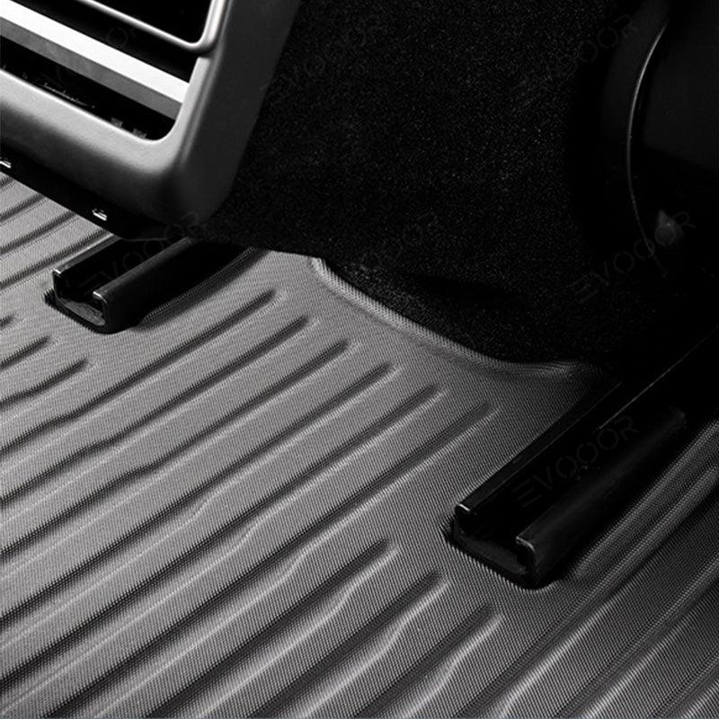 Model 3 Floor Mats All Weather Double Layer Flocking TPE For Tesla(2017-2023) - Evooor
