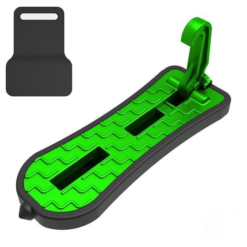 Tesla Model 3/Y/X/S Extended Car Door Step Foldable Car Roof Rack Step Universal Latch Hook Auxiliary Foot Pedal Aluminium Alloy Universal Fit - Evooor