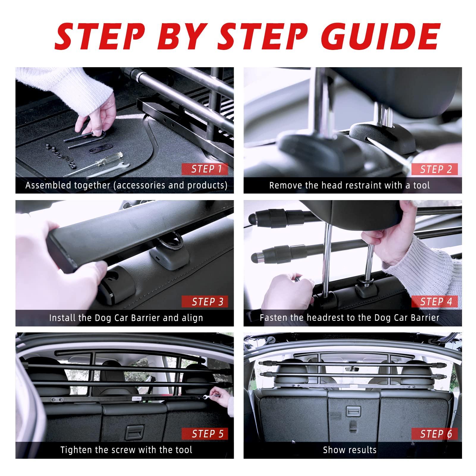 Tesla Model Y Rear Seat Pet Fence Dog Barrier (2020-2023) - Evooor