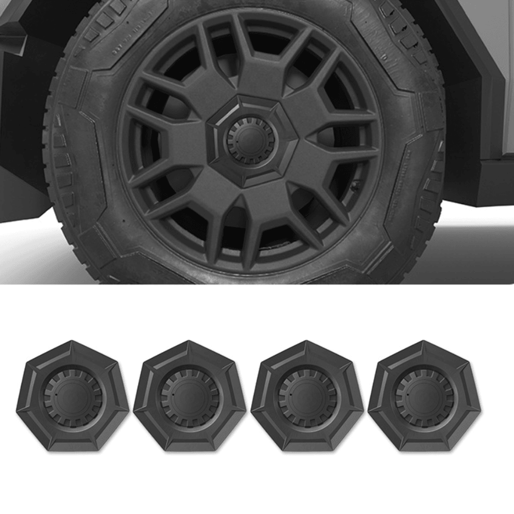 Center Hub Caps Lug Nut Heptagonal Covers for Tesla Cybertruck (4 Pcs) - Evooor