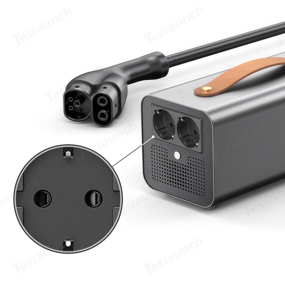 European Version V2L Charging Adapter for Tesla Model 3/Y/S/X - Fast and Efficient Charging Solution - Evooor