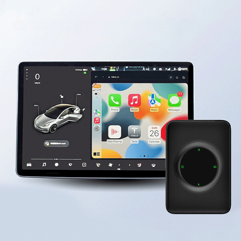 2024 Tesla Model 3/Y (2018-2024) Wirelessly Connect Apple Carplay on Tesla Main Screen ( iOS 10+/Android 11+) - Evooor