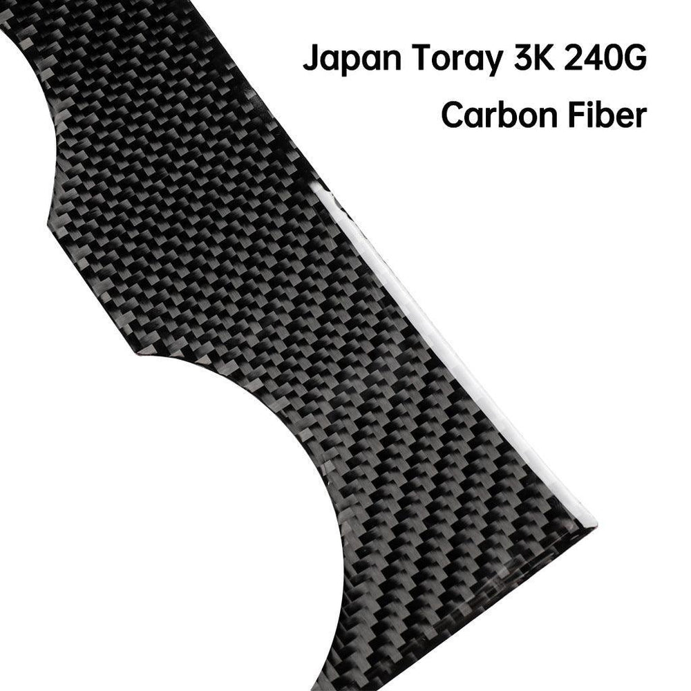 [Real Carbon Fiber] Model 3 Center Console Overlays, Decoration Wrap Cover (Gen. 1) for Tesla(2017-2020) - Evooor