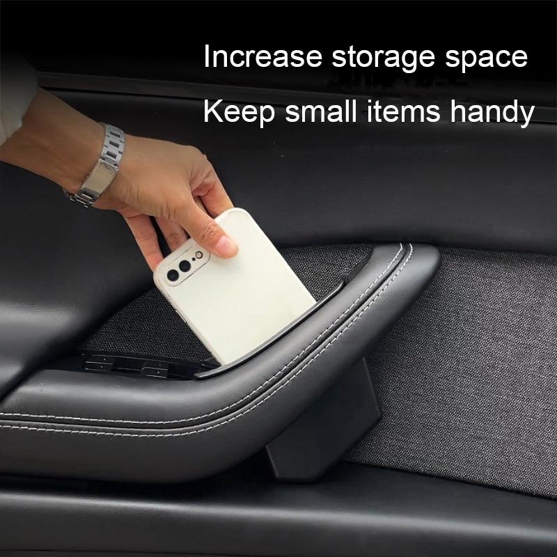 Front Door Handle Storage Box Organizer Set for Tesla Model X - 2 Pack - Evooor