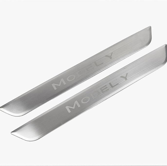 Tesla Model Y Door Sill Covers Vinyl Wrap Protector (2020-2023) - Evooor