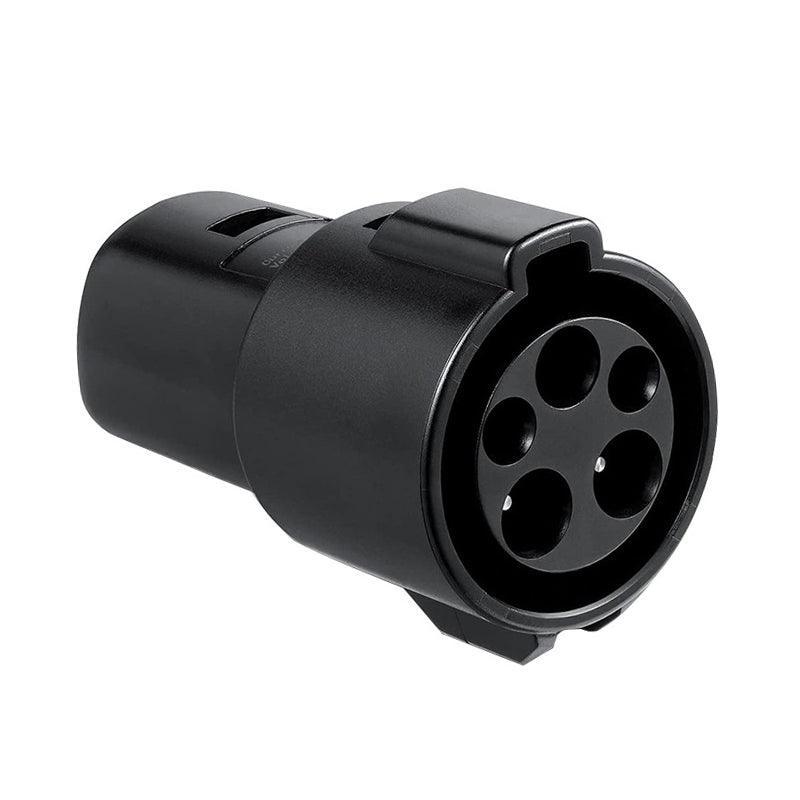 High-Power SAE J1772 to Tesla Charger Adapter for Model S/X/3/Y | 60Amp 250V AC | Level 1-2 Charging Stations | Type 1 Connector, Weatherproof IP54 - Evooor