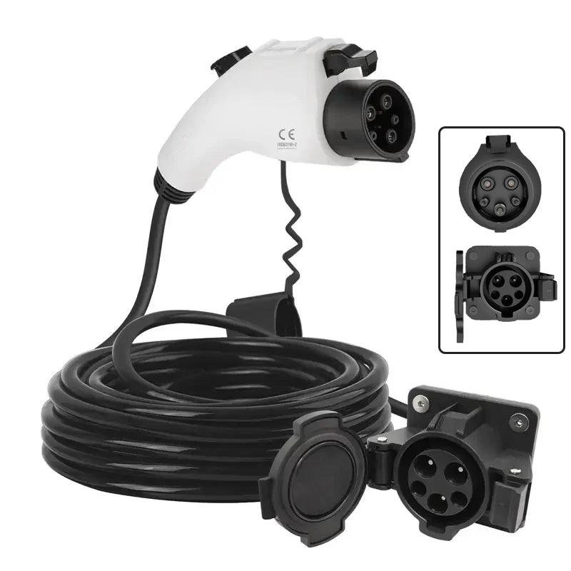 SAE J1772 Type 1 EV Charger Extension Cord - Universal Compatibility for Electric Vehicle Charging - Evooor