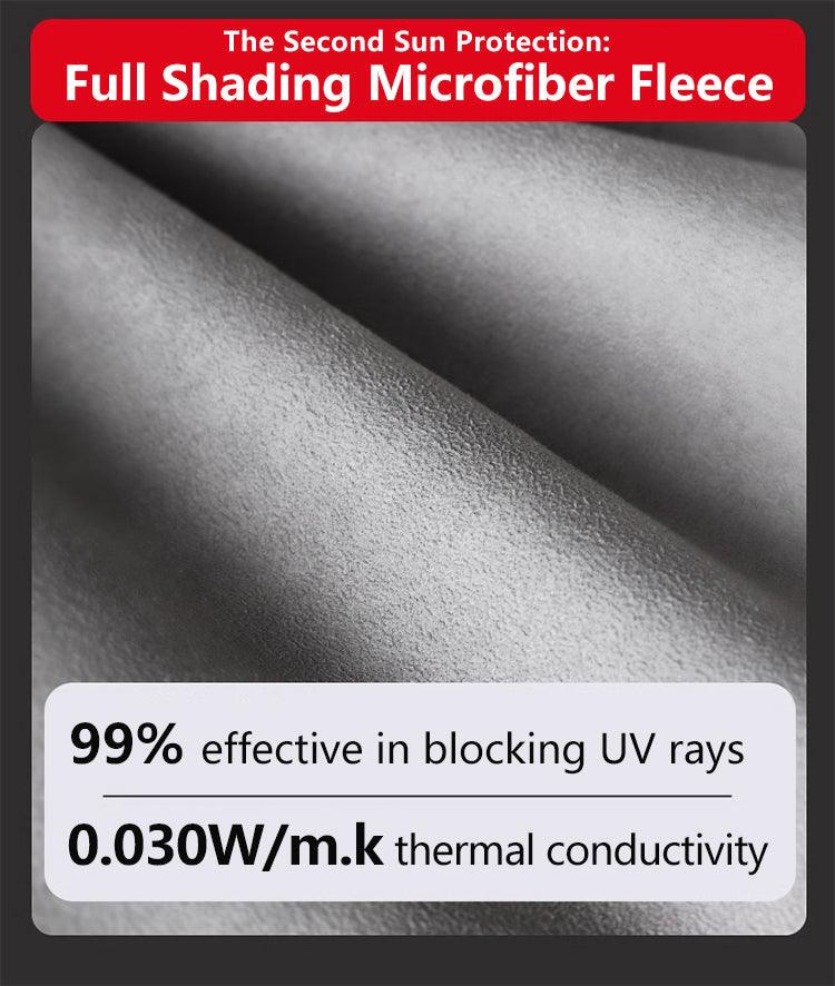 Tesla Alcantara Suede Ice Crystal Double Insulation Sunroof Sunshade for Model 3/Y - Evooor