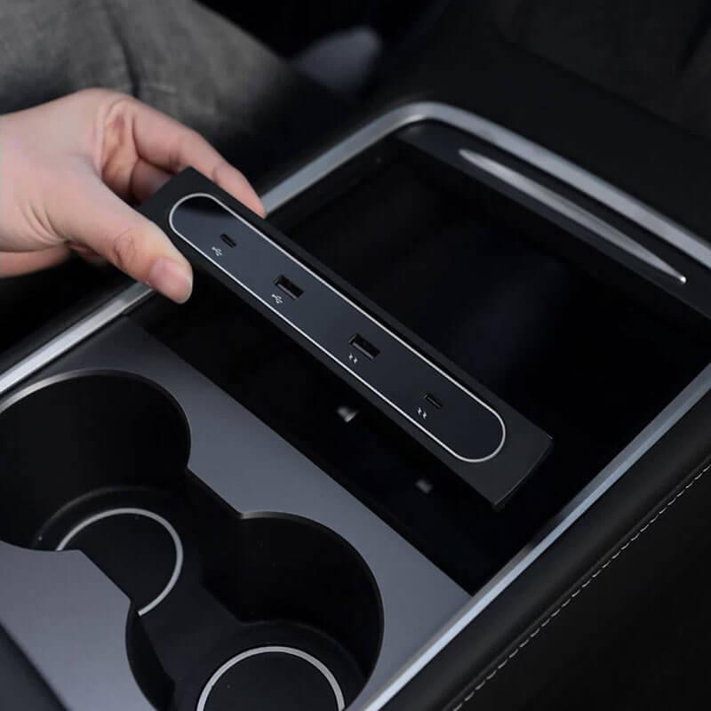 Model 3/Y Center Console USB Hub (Gen. 2) for Tesla(2021-2023) - Evooor