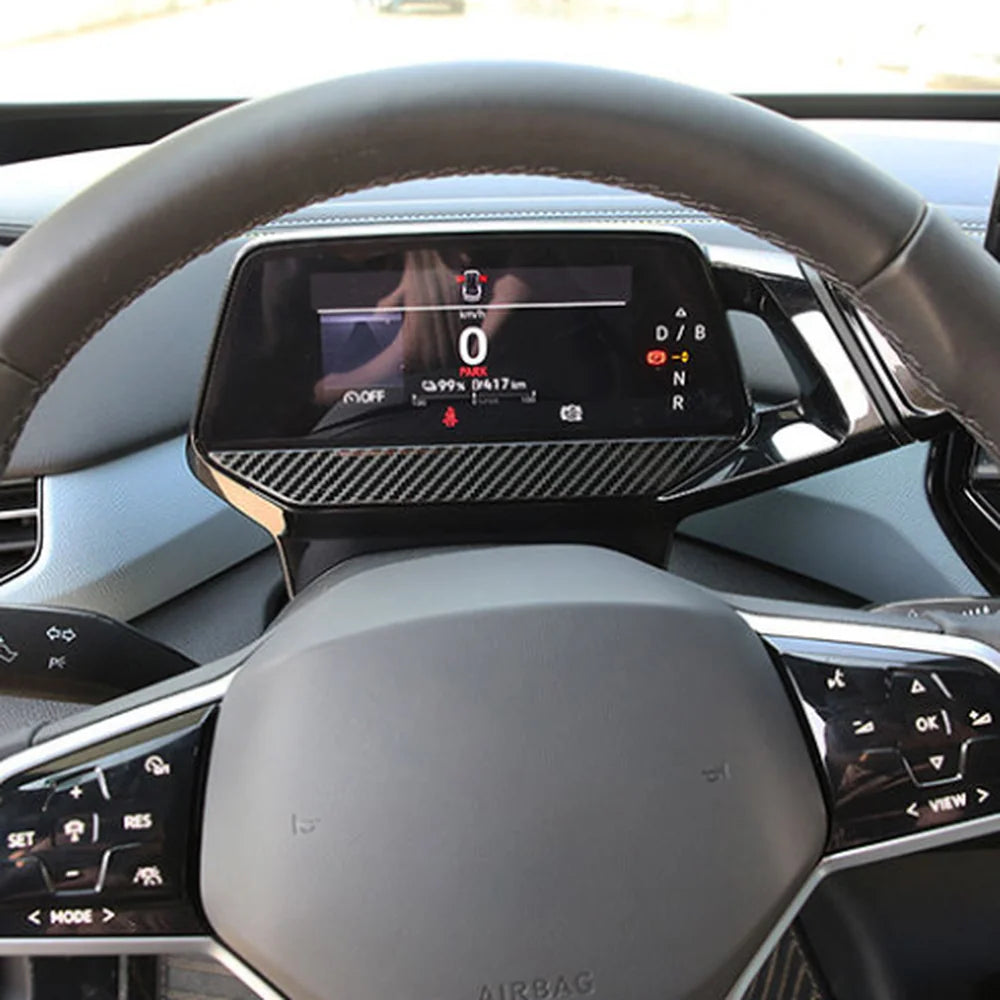 Carbon Fiber Dashboard Panel Trim Sticker For VW ID.4 2021-2023 - Evooor