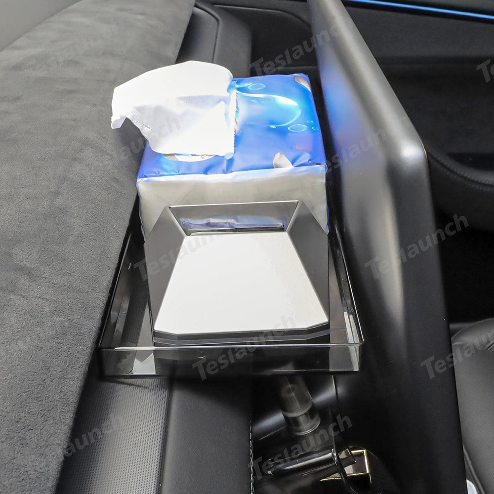 Under Central Control Screen Hidden Storage Box with Tray for Tesla Model Y Juniper 2025+ - Evooor