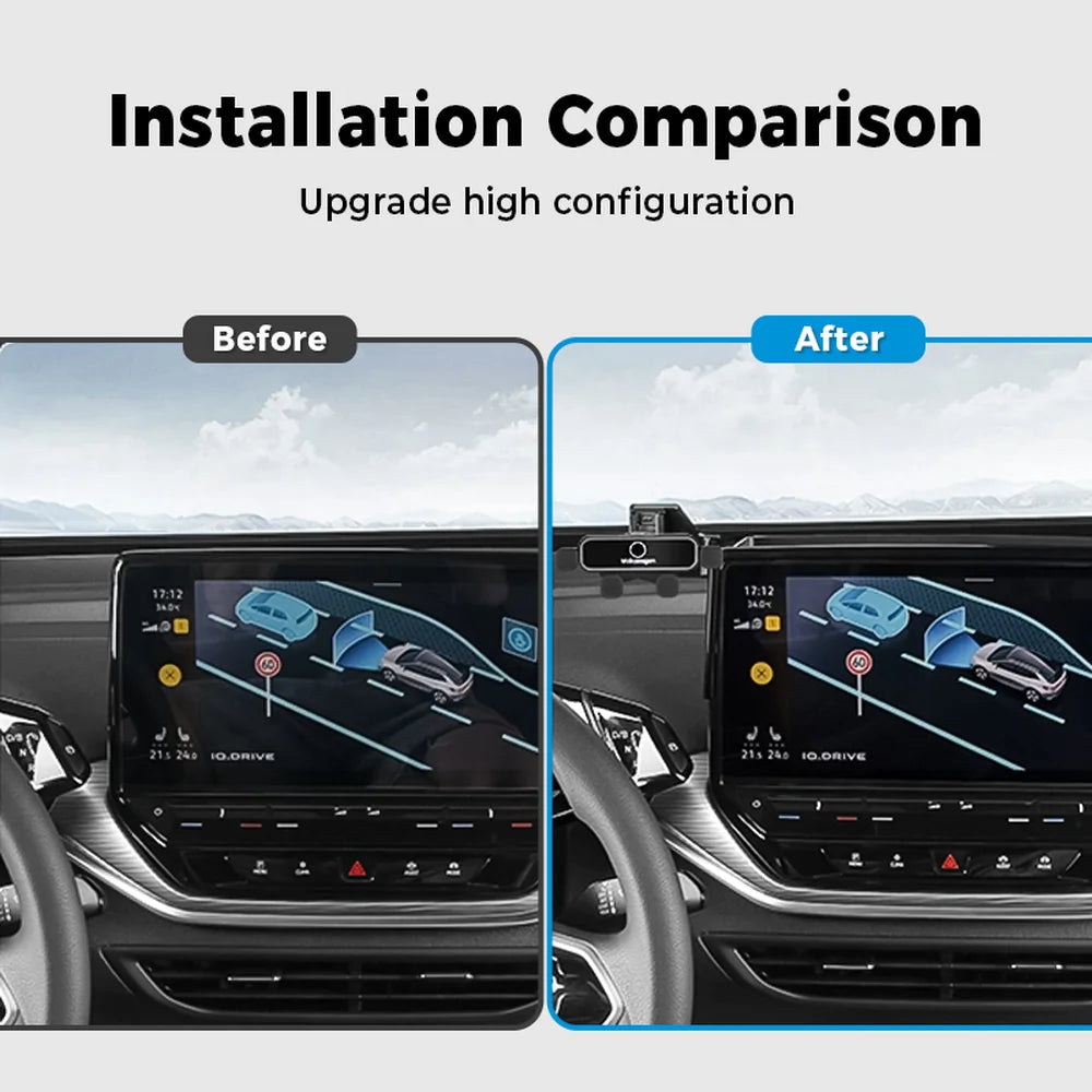 ABS Dashboard Phone Holder With Storage Box For VW ID.4 2021-2025(2PCS) - Evooor