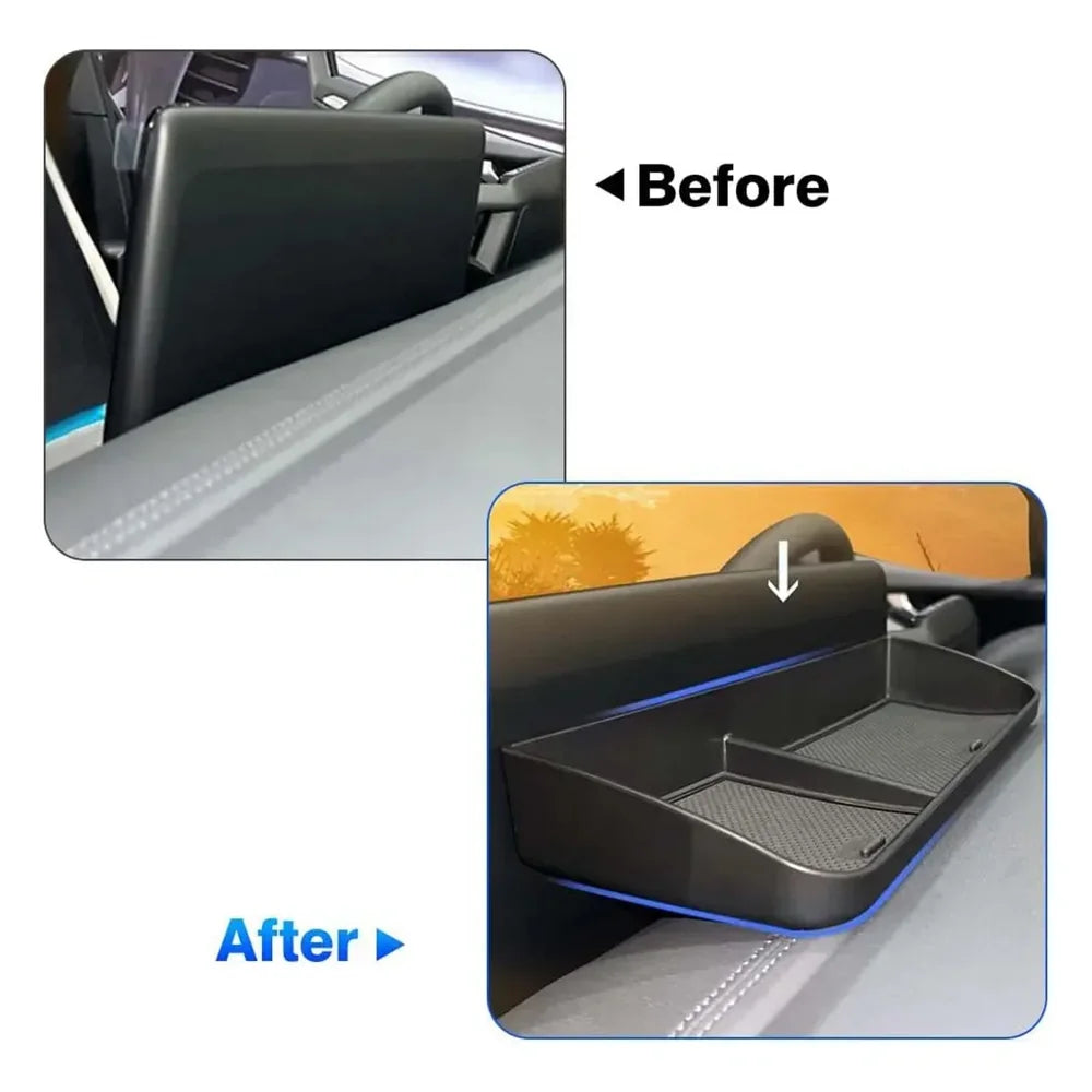 ABS Dashboard Storage Box Organizer Behind Central Display For VW ID.4 2021-2025 - Evooor