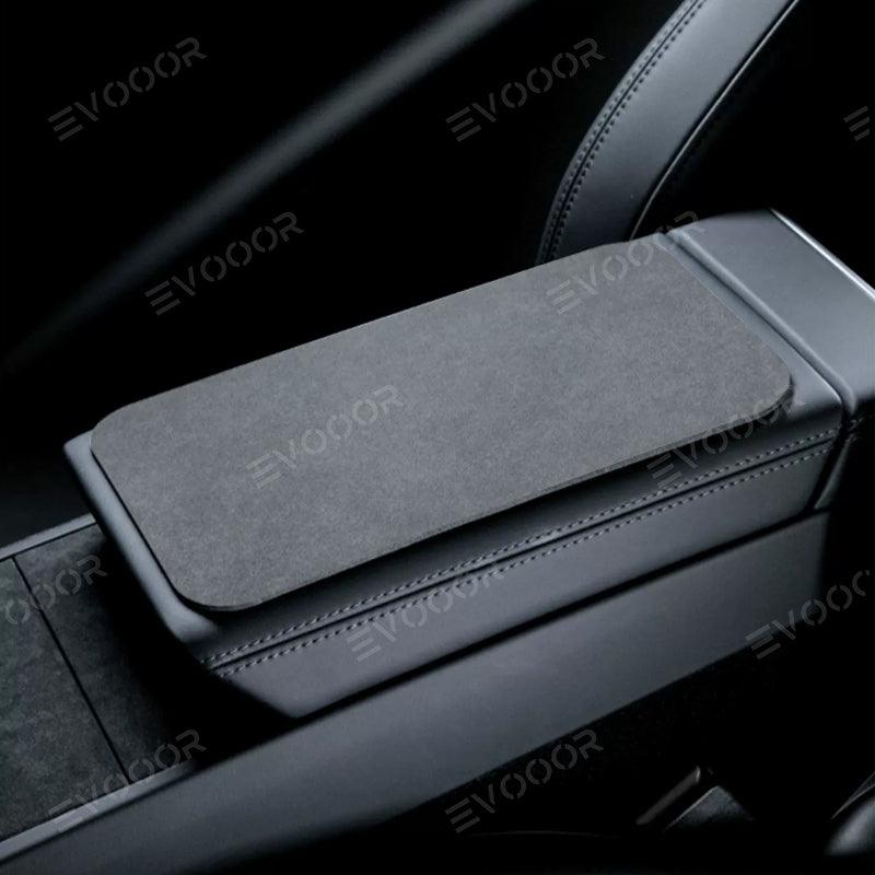 2024 Model 3 Highland Alcantara Center Console Armrest Box Protective Pad Sticker For Tesla - Evooor