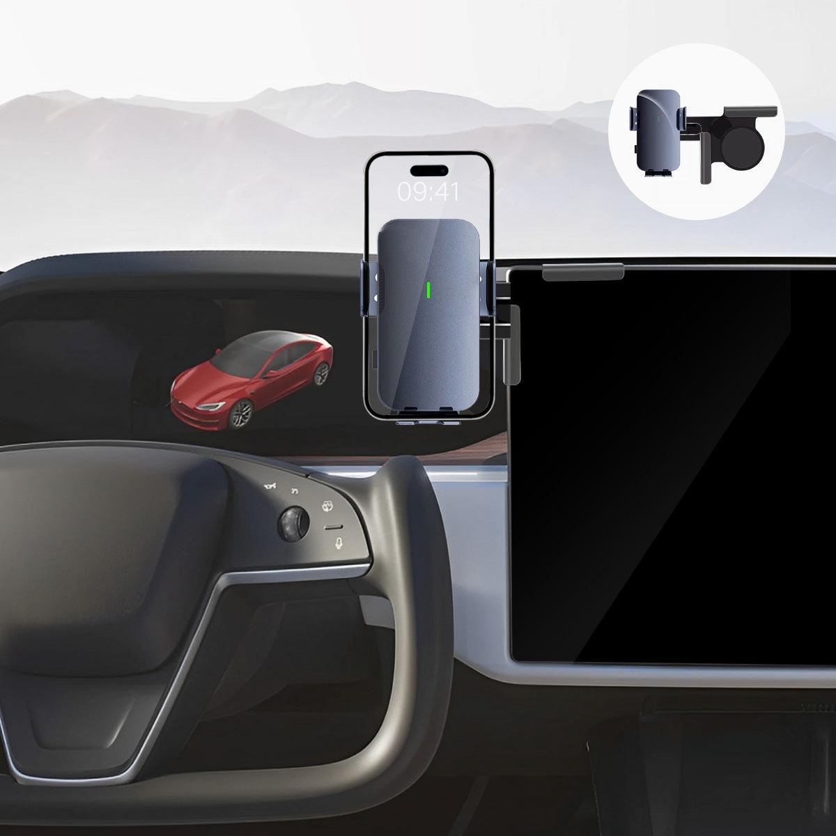 Model S/X MagSafe Solar Phone Holder For Tesla(2021-2023) - Evooor