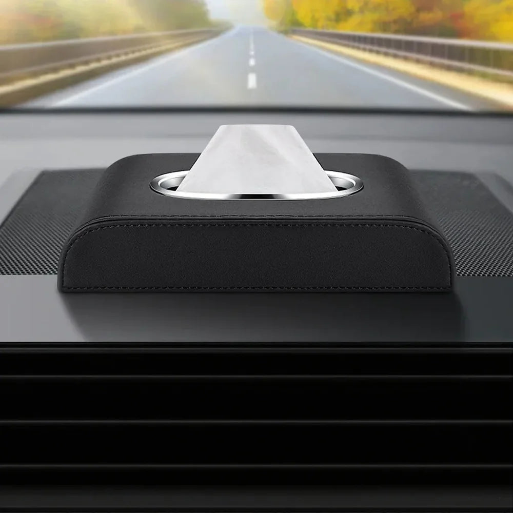 Leather Car Tissue Box Holder For VW ID.3 - Evooor