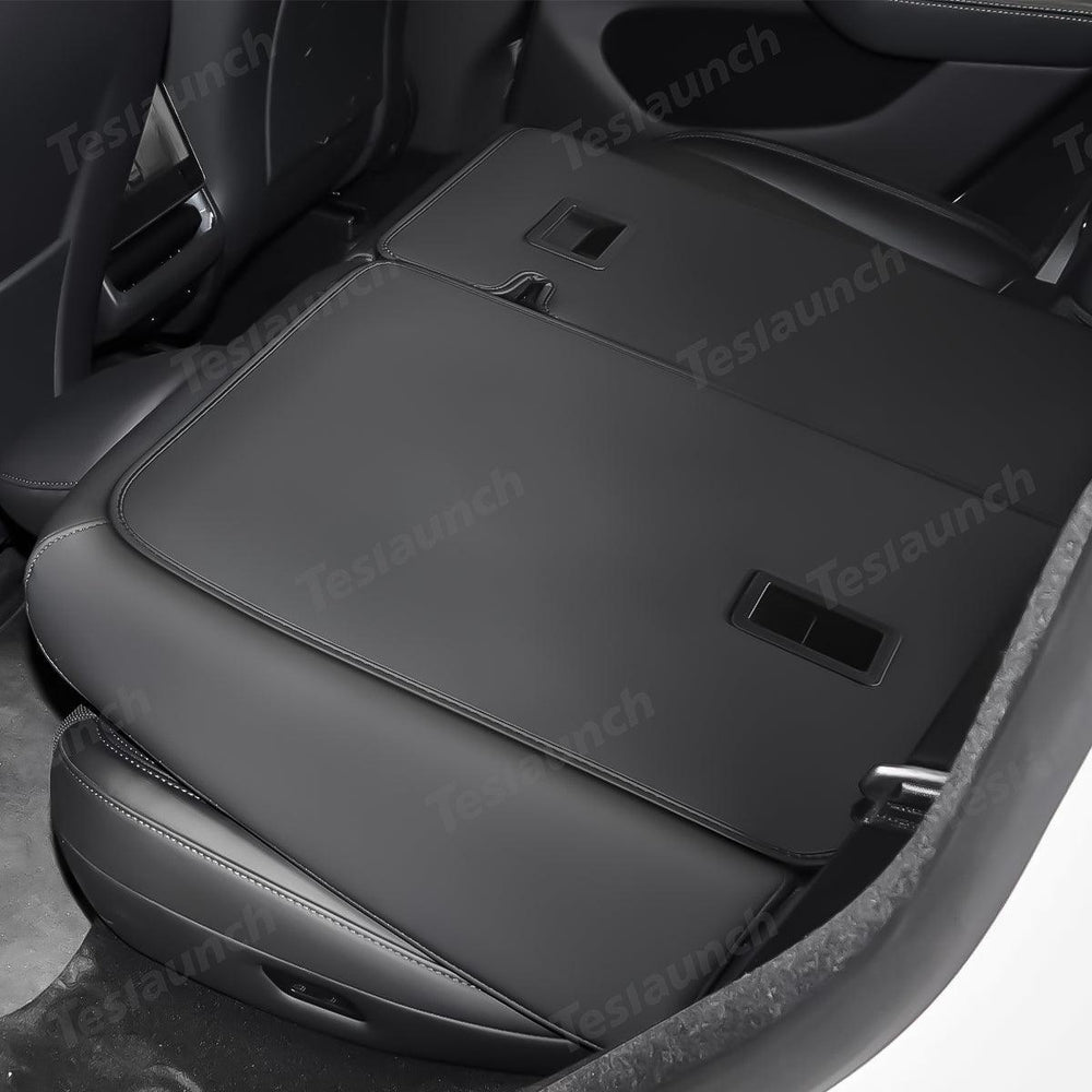 Nappa Leather Rear Seat Back Protector for Tesla Model Y Juniper 2025+ - Evooor