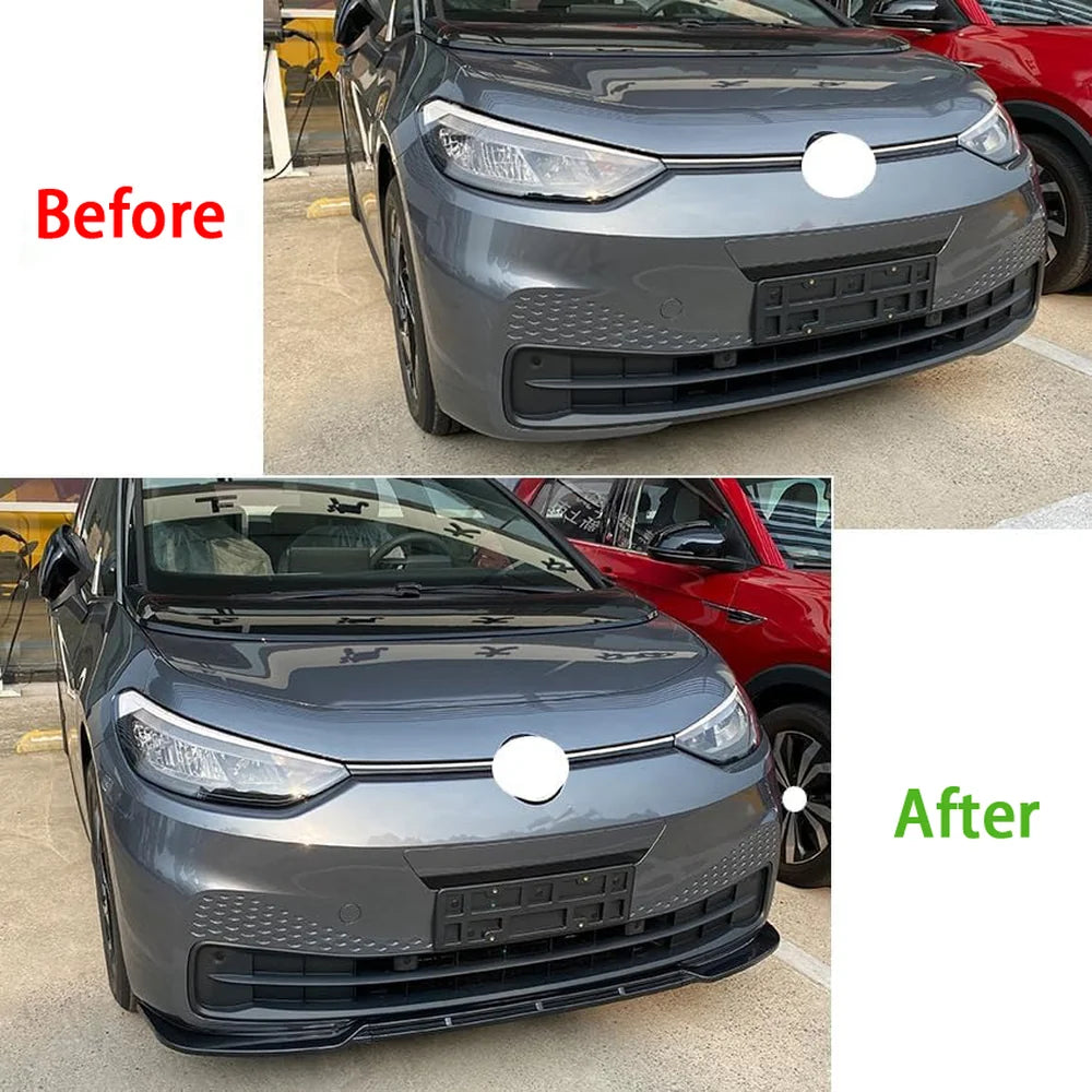 PP Front Bumper Lip Spoiler For VW ID.3 2019-2022 - Evooor
