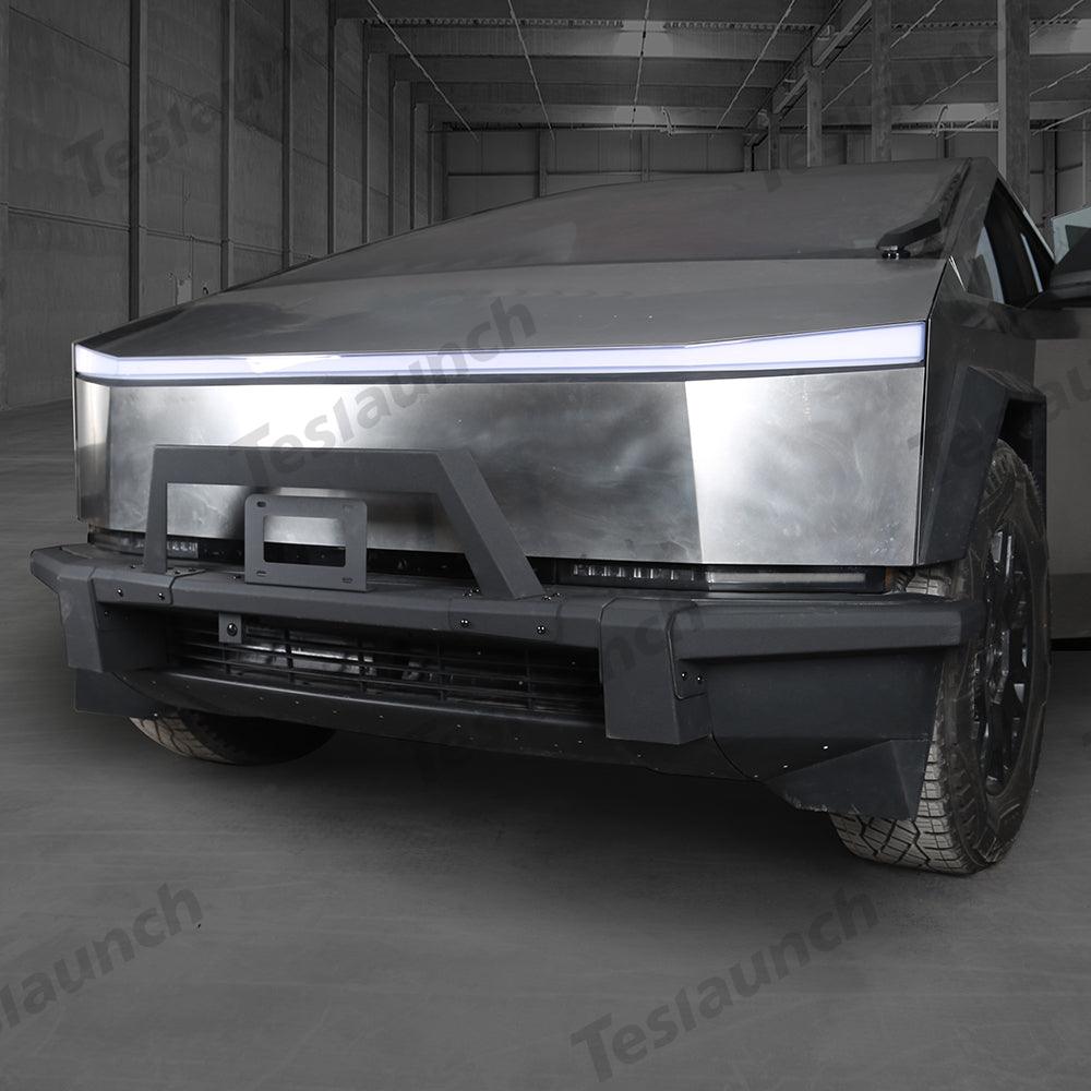 Heavy Duty Front Bumper with License Plate Frame for Tesla Cybertruck - Evooor