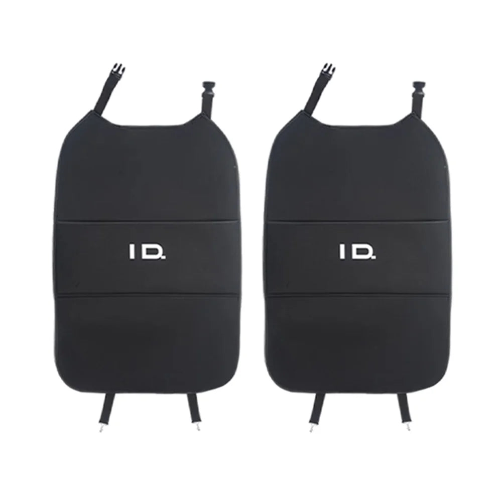 Leather Rear Seat Back Anti-Kick Mat For VW ID.4 2021-2025 - Evooor