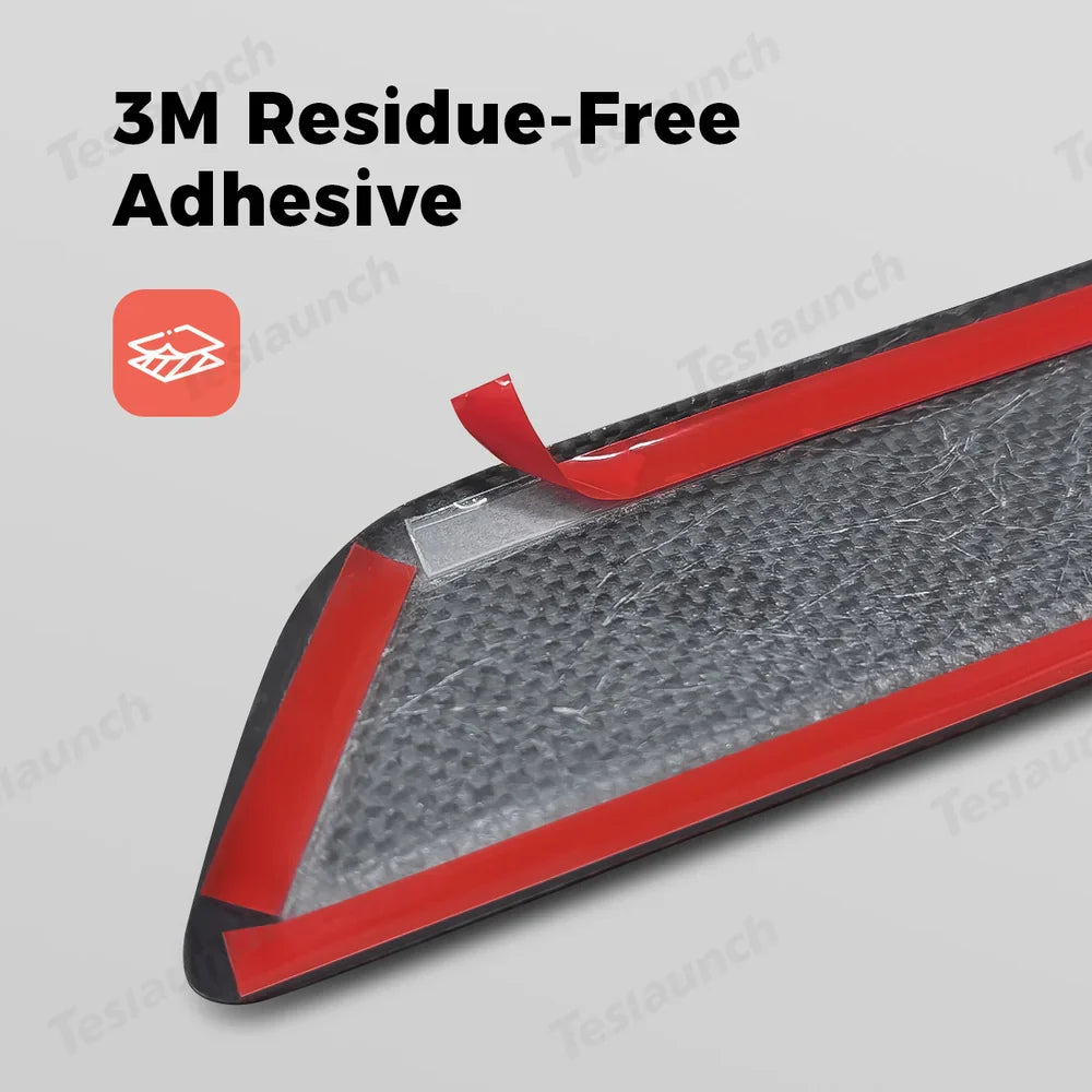 High-Quality Carbon Fiber Door Sill Guards Set for Tesla Model Y Juniper 2025+ (2 Pieces) - Evooor
