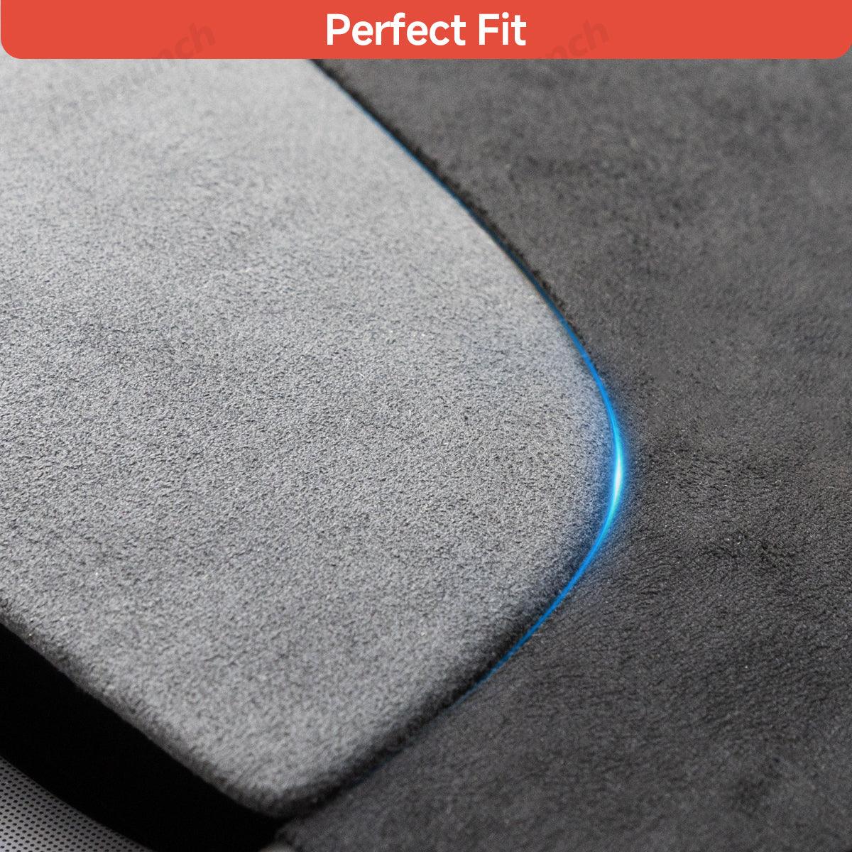 Suede Sunshade Dashboard Mat – UV Protection & Anti-Glare for Tesla Model Y Juniper 2025+ - Evooor