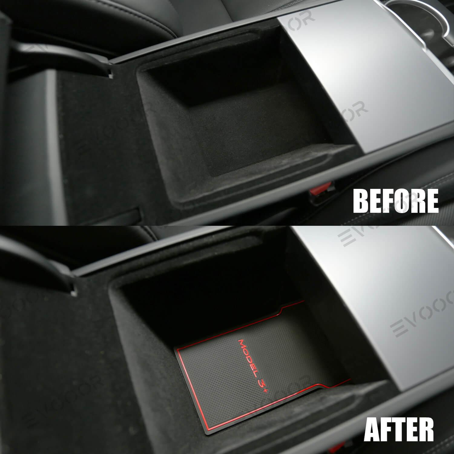 2024 Model 3 Highland Door Slot Mat Water Bowl Slot Mat Dustproof Mat For Tesla - Evooor