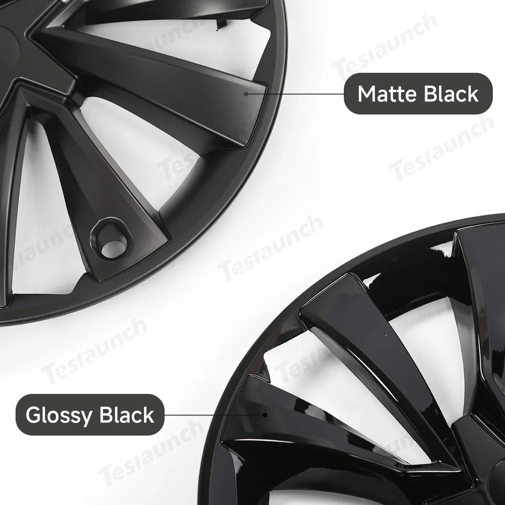 Turbine Style 19'' Crossflow Wheel Covers for Tesla Model Y 2025+ - Set of 4 Hubcaps - Evooor
