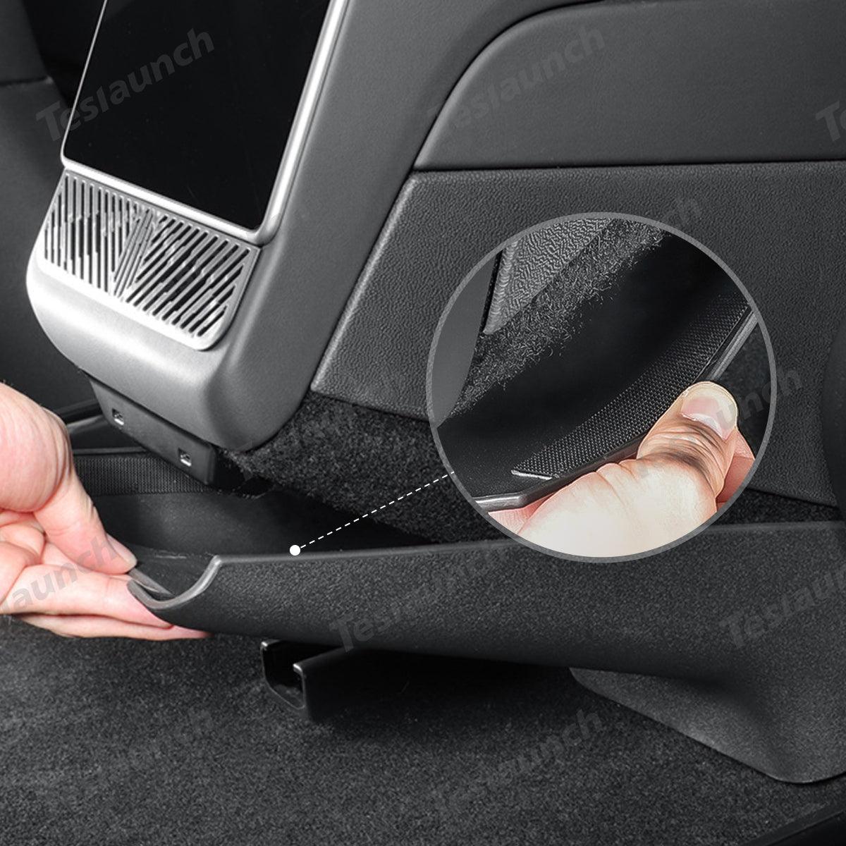 ABS Rear Center Console Protection Cover for Tesla Model Y Juniper 2025+ - Evooor