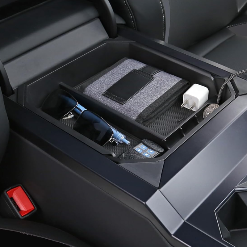 Double Layer Armrest Storage Box for Cybertruck - Evooor