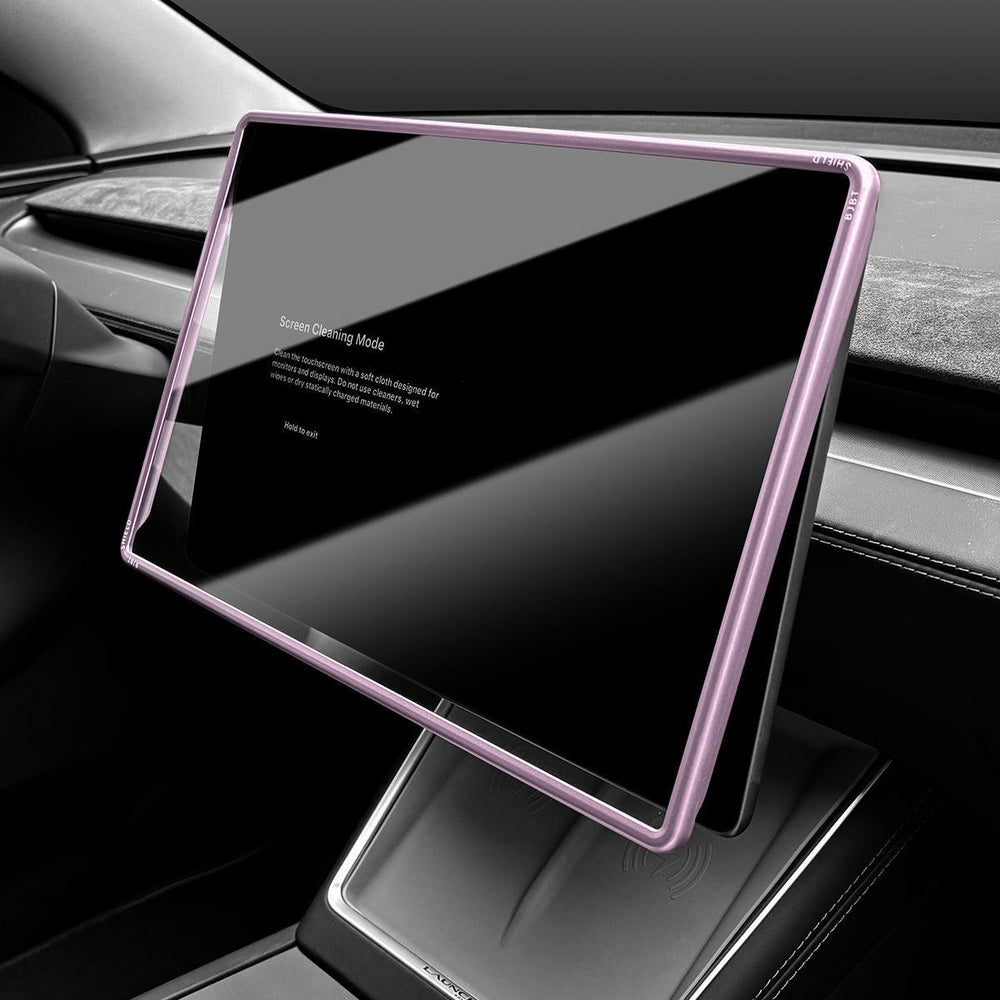 All-in-One Central Screen Tempered Glass & Frame Cover for Tesla Model Y Juniper 2025+ - Evooor